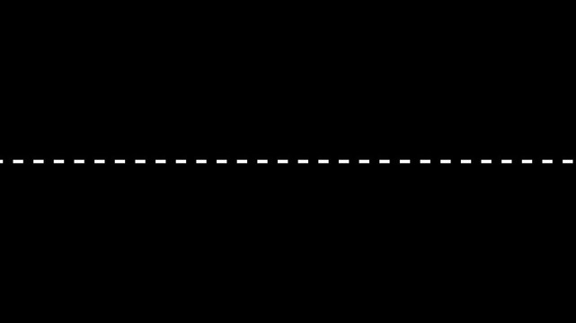 White path from one point to another animation on black background. Dotted line animation , Animated goal concept icon.