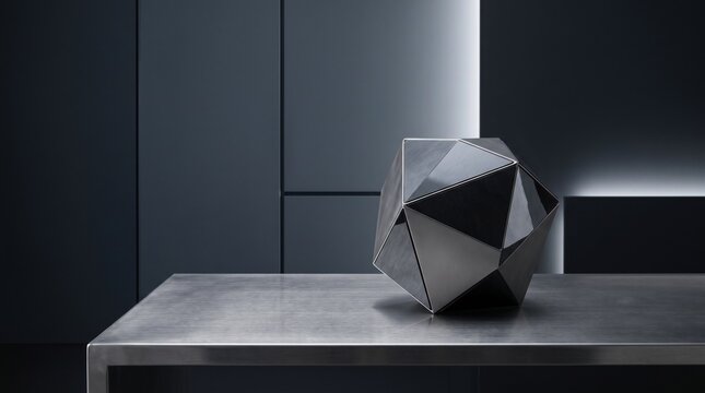 Geometric Metallic Sphere on Minimalist Platform