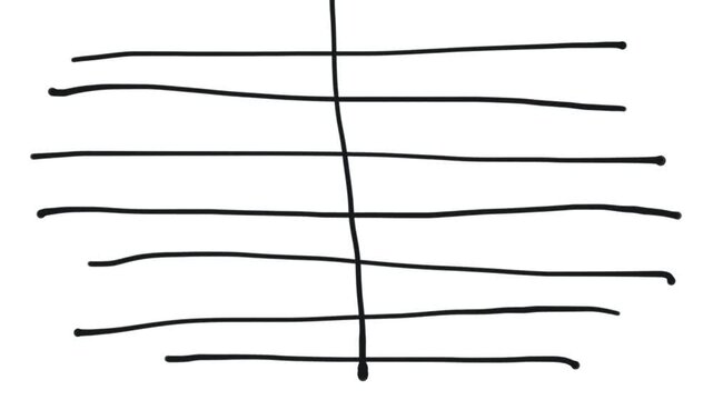 A striped structure hangs from above, resembling an upside-down antenna.