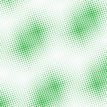 Abstract Green Halftone Background: Minimalist Black Backdrop with Radial Dot Gradient Pattern for Modern Technology, Futuristic UI Design, and Digital Texture Asset