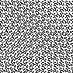 Obraz premium Intricate black and white geometric pattern with a modern, stylish appeal.