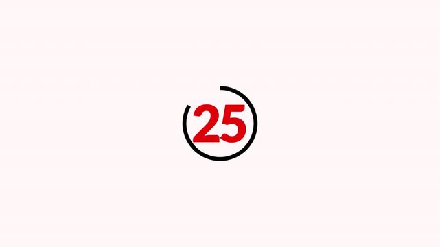 30 second countdown timer animation in 4k animation with alpha channel on a transparent background, thirty seconds countdown timer give me 50 keyword insingle digit