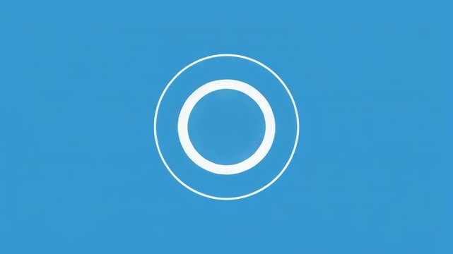 Abstract circular UI elements animating with subtle pulse in a clean blue and black digital interface