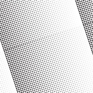 Minimalist Black Halftone Pattern with Seamless Triangle Gradient for Modern Technology, Futuristic UI Design, and Digital Texture Backdrop