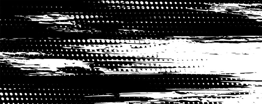 Wave halftone pattern. Halftone dots background. Vector