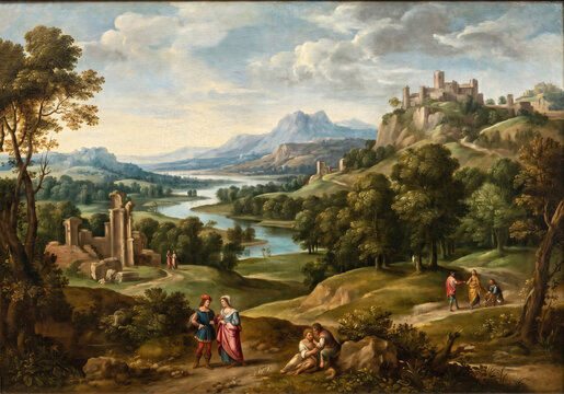 Beautiful Renaissance-style nature painting.