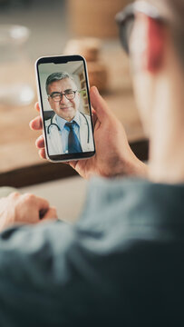Telemedicine video call between doctor and patient	
