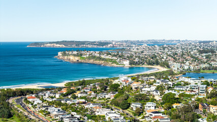 Naklejka premium Luxury Coastal Homes and Beachfront Real Estate Along Sydney’s Northern Beaches