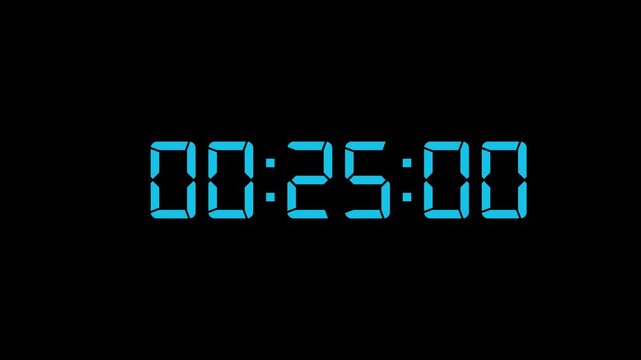 30 second countdown ,30 second to 0 second countdown,timer,watch,countdown icon animation on black background.