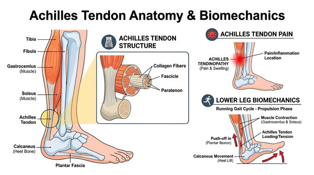 Achilles Tendon Anatomy, Biomechanics, and Pain Explained