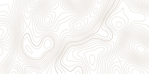  Topography and geography map grid.Abstract Contour Topographic Line Pattern in Black and White, Elevation map. Topographic background.Vector banner. © MDSOHEL