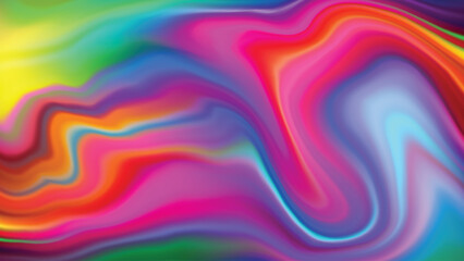 Fototapeta premium Vibrant liquid marble background with rainbow swirls, abstract fluid acrylic texture, colorful psychedelic wave pattern for creative design