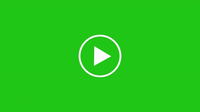 Play Icon Animation, Video Play Button, click animation, Media Play Symbol click