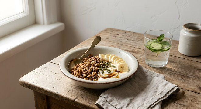 Nature's Harvest Rustic Granola & Berry Yogurt Bowl
