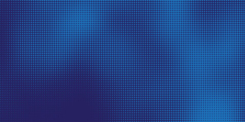 Obraz premium Abstract Blue Digital Halftone Background with Gradient Dot Matrix and Smooth Texture