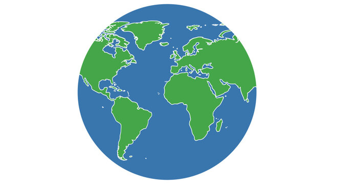 Globe Earth Planet World Map.