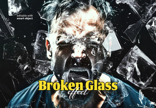 Broken Glass Photo Effeect