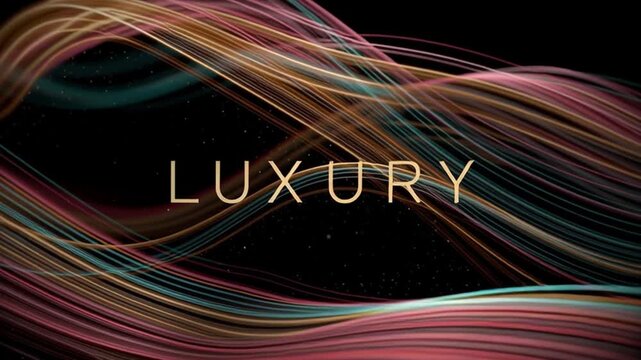 Bold letters float above flowing waves of color on a dark background. The design features textures that suggest movement and liquid. Colors blend together in a vibrant display.