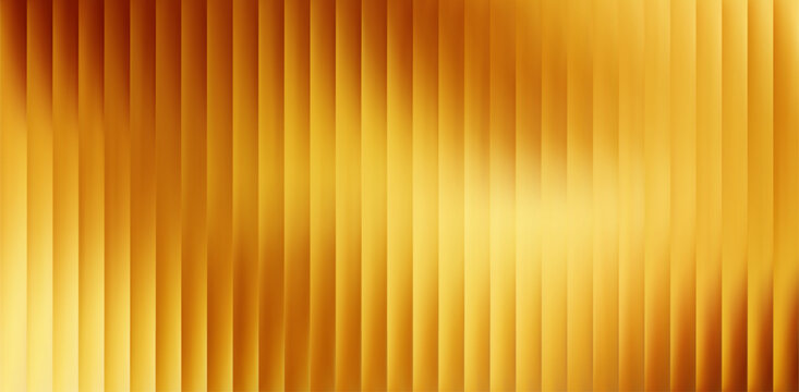 Vector Gold Colorful Blurred Gradient background. Ribbed glass texture. Pastel Gradient bg. Golden Glossy Ripple Stripes