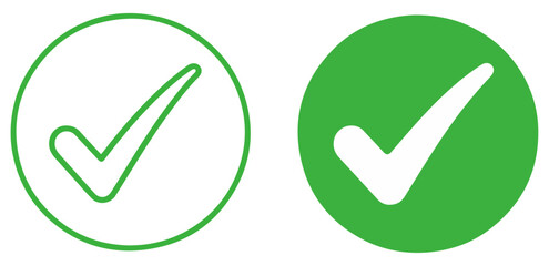 check mark tick icon collection set © Vectorixpro