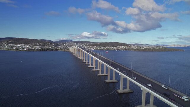 Tasman Bridge, Tasmania Aerial