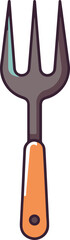 Naklejka premium Minimalist Branch Fork flat design icon vector