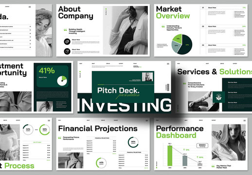 Investing and Finance Pitch Deck Presentation Template
