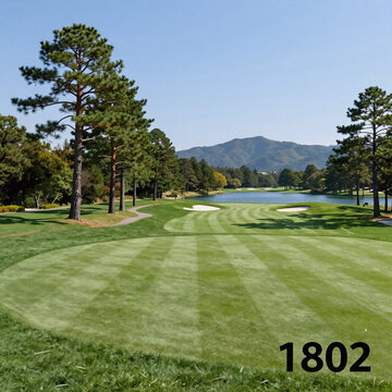 Fashion Illustration Golf Japanese. Image Of A Japanese Golf Course Landscape In Chiba, Location 1802