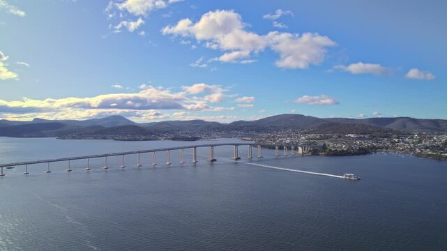 Tasman Bridge, Tasmania Aerial