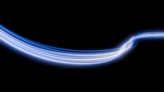 Fibre di luce fluttuanti.