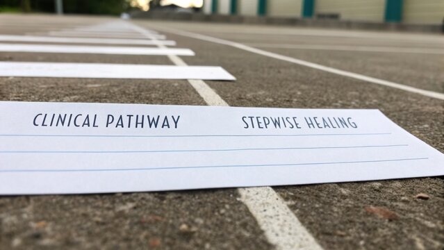 Clinical Pathway and Stepwise Healing Guidelines on Paper Sheets Lining a Concrete Surface in a Healing Space