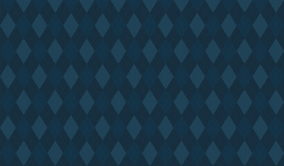 Obraz premium Argyle vector pattern. Dark green with thin slim golden dotted line. Seamless vivid geometric background