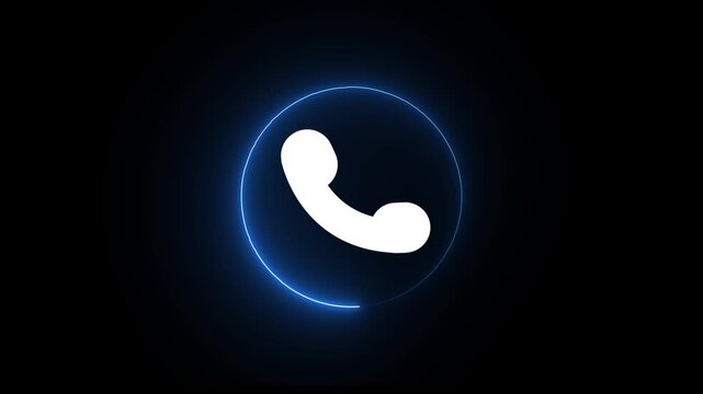 Outgoing call phone icon animation