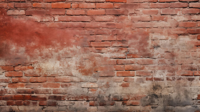 Red brick wall texture background