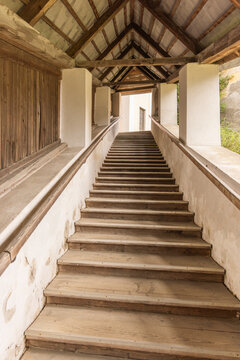 Treppe, Dach, Aufstieg, Holzdreppe, steiermark.