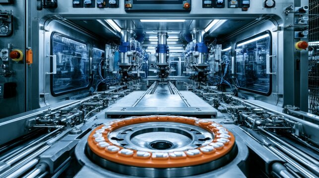 Advanced Aseptic Food Filling Isolator Setup in High-Tech Sterile Manufacturing Environment