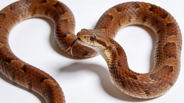 snake on a white background
