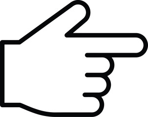 Pointing finger line icon for user interface navigation and web design © SKY DRIVE