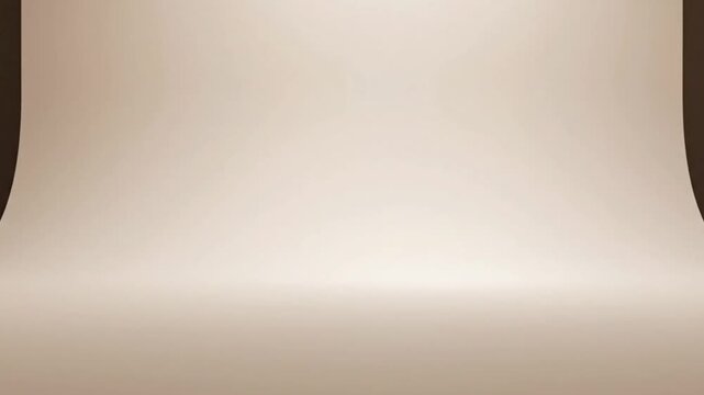 Empty studio cyclorama background with soft lighting and a seamless curve for product photography and creative projects