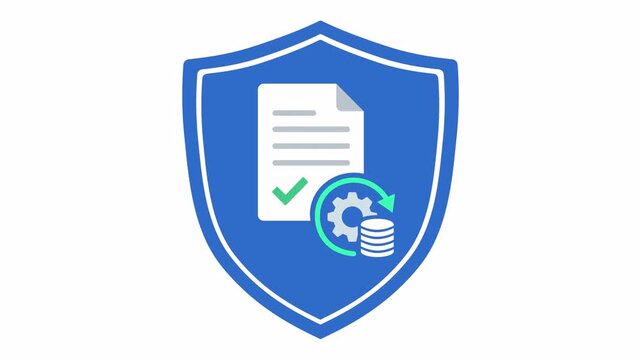 Insurance platform icon streamlining policy management dashboard
