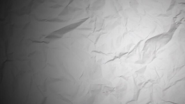 Looping Crumpled Paper Stop Motion Background