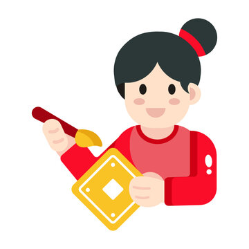 Calligraphy Girl