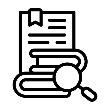 bibilography icon line