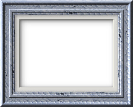 Textured blue wooden frame casting shadow with transparent content
