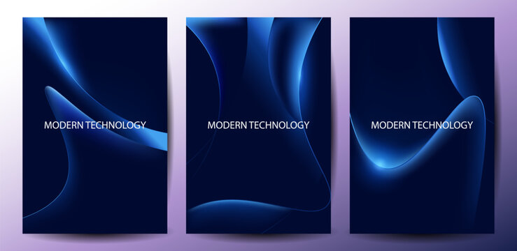 Modern abstract technology background With blue tech banner, corporate business concept, Digital Ads, business presentation or tech event poster