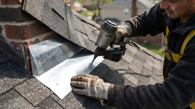 Construction worker cutting paving stone with angle grinder. Manual laborer shaping concrete slab for pathway installation
