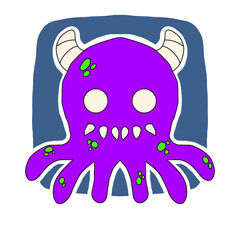 Octopus monster cartoon  © MYUSUF