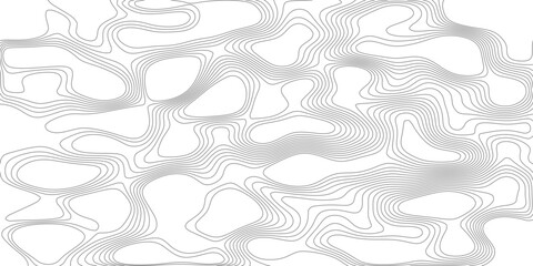 Abstract topographic map background, layered grey elevation contours with subtle relief shading, modern geographic design for banner, poster and presentation. © Midul