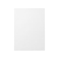 Fototapeta premium Blank white rectangular paper sheet on transparent background