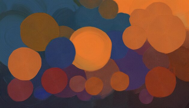 Abstract Background With Circles Digital Art Type Painting D Illustration High Definition Wallpaper